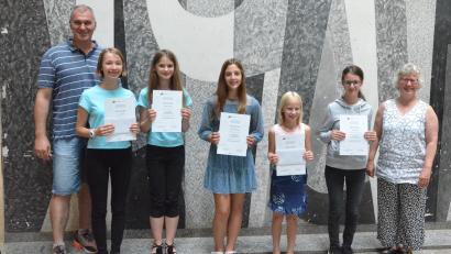 Bild: Kunz
Die Förderpreisträger der Franz-Grothe-Schule.