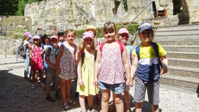 Bild: njn
Ganz im "Ronja-Fieber" waren die Vorschulkinder des Regenbogenkindergartens.