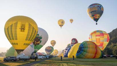 Archivbild: Markus Kluemper
Heißluftballone beim Start der 29. Internationalen Warsteiner Montgolfiade.
