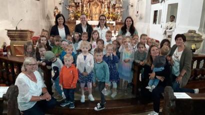 Bild: soj
Die Kinder des Kinderhauses Sankt Josef feierten in der Pfarrkirche die Abschlussandacht.