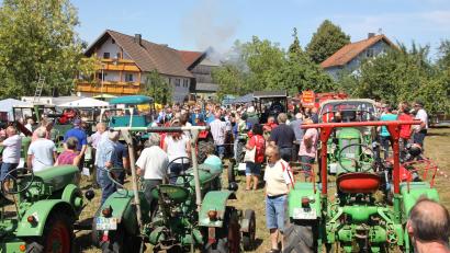 Bild: frd
So wird es auch am 28. August wieder in Gartenried beim 11. Oldtimer-Treffen sein. Oldies, soweit das Auge reicht.