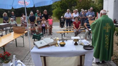 Bild: fz
Mit einer Messe an der Dorfkapelle begann das Kapellenfest