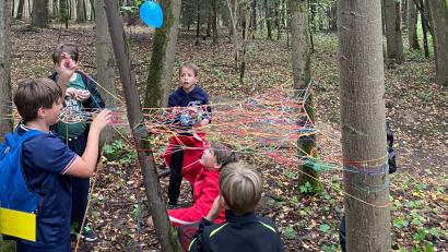 Bild: adj
Großen Spass hatten die Kinder bei der Schnitzeljagd am Haisl.