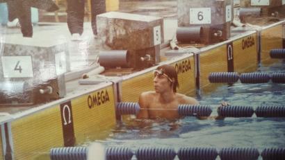 Bild: Rosenkranz/exb
Peter Rosenkranz 1972 im Münchener Olympia-Schwimmbecken.