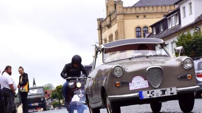 Bild: bkr
Ein sportliches Goggo Coupe wurde ebenfalls beim Oldtimertreffen in Kemnath präsentiert. Es verkörperte den mühevoll erarbeiteten Wohlstand der 1950er Jahre.