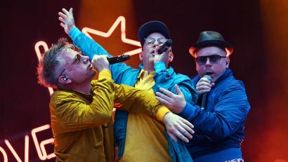 Bild: Uli Deck/dpa
Die Band Fettes Brot - Martin Vandreier alias "Doktor Renz" (l-r), Björn Warns alias "Björn Beton" und Boris Lauterbach alias "König Boris" - löst sich auf.