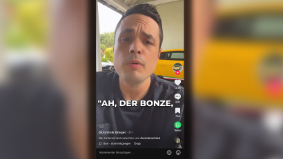 Screenshot: Tiktok/@dominikgreger
In seinen Online-Videos auf Tiktok provoziert der Waldershofer Dominik Greger auch mal etwas heftiger.