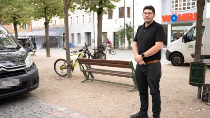 Bild: Gube, Marina
Nikolas Schöner an der Stelle, an der er am Vortag die Frau überwältigt hat