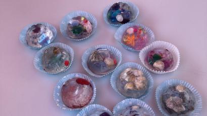 Bild: mma
Die Seifen, die die Kinder gestaltet haben, können sich sehen lassen.