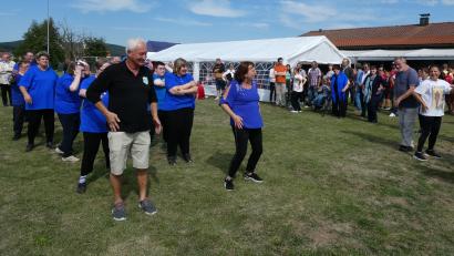 Bild: eib
Auch Tanzeinlagen gehörten zum Programm des integrativen Sport- und Spielefest des SC Weiding.