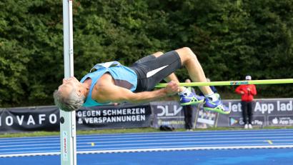 Bild: Kiefner
Manfred Ziegler holte sich den deutschen Meistertitel im Hochsprung.