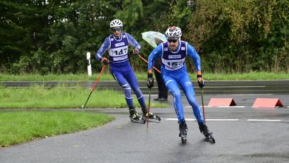 Bild: chl
Ein spannendes Rennen lieferten sich Jakob Lauerer vom SCMK Hirschau (Startnummer 153) mit Tobias Buschek vom SC Furth im Wald (147), das Lauerer letztlich für sich entschied.