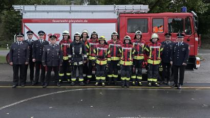 Bild: bey
Die Truppe ist stolz auf die erbrachte Leistung.