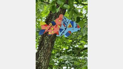 Bild: jzk
Alle Metallfische sind witterungsbeständig und haben eine große Leuchtkraft.