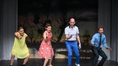 Bild: Björn Klein/exb
Szene aus dem Spiel "Der goldene Topf" von E.T.A. Hoffmann.