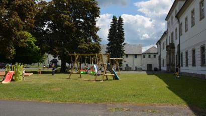 Bild: jr
Aktuell sind etwa 120 Flüchtlinge in der Notunterkunft Fockenfeld untergebracht.
