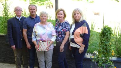 Bild: hm
Viele Gratulanten überbrachten Katharina Strehl die besten Wünsche zum 80. Geburtstag.