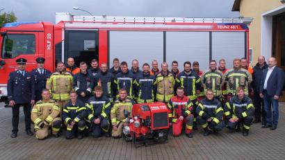 Bild: tkr
Bei der Feuerwehr Teunz wurden in den vergangenen Wochen Maschinisten für mehrere Feuerwehren ausgebildet.