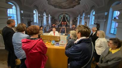 Archivbild: Holger Popp/exb
Der Orgelbauverein hat ein Ziel: Ein neues Instrument für die Stadtpfarrkirche. Interesse für das Projekt soll unter anderem durch Orgelführungen geweckt werden.