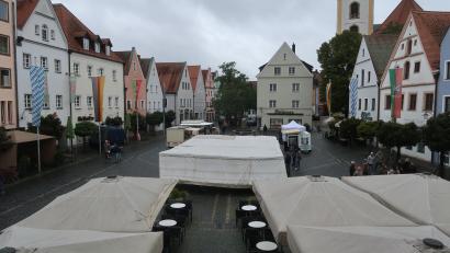 Bild: Kunz
Der Weidener Michaelimarkt fand keinen großen Anklang.