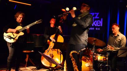 Bild: Kunz
Das "Stephan Holstein Quartett" bei seinem Auftritt in Weiden.