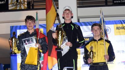 Bild: MSC Marktredwitz/exb
Auf dem Siegertreppchen (von links) Tobias Mosdzen (KSC Wühlfrath), Bastian Preiser (VDM Bischmisheim), Jonah Günther (MSC Marktredwitz).