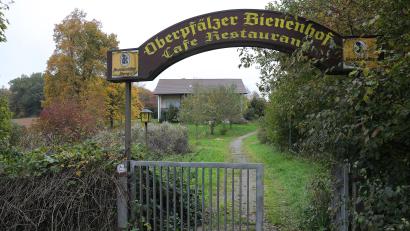 Bild: Wolfgang Steinbacher
Der Bienenhof in Aschach soll abgerissen werden. Das Gelände soll als allgemeines Wohngebiet ausgewiesen werden, das 13 Bauparzellen umfasst.