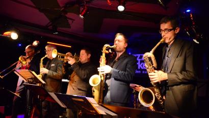 Bild: Kunz
Die "Dameronia's Legacy Allstars" spielen vor vollem Haus.