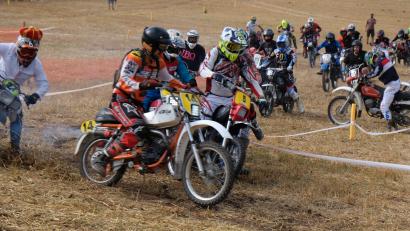 Bild: do
Schon der Massenstart war auf der einen Kilometer langen Rennstrecke in Feilersdorf spektakulär