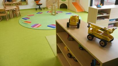 Bild: Gabi Schönberger
Jede der beiden Gruppen hat einen eigenen Raum mit Spielzeug.