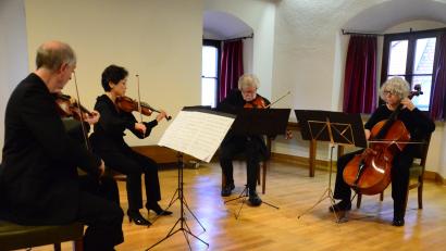 Bild: Kunz
Das Quatuor Gatow spielt im Kulturzentrum Hans Bauer ein Gedenkkonzert.