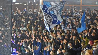 Archivbild: Gebert
Die Blue Devils hoffen bei den Familientagen auf volle Ränge in der Hans-Schröpf-Arena.