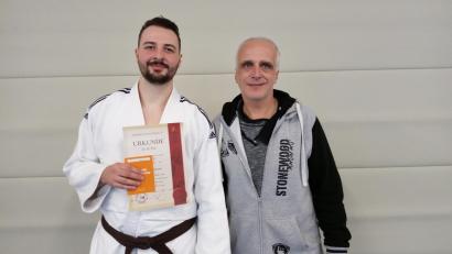 Bild: soj
Florian Hofmann (links) mit Trainer Markus Grohmann.