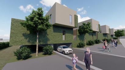 Bild: Architekt Zunner/exb
25 Wohneinheiten sollen im Baugebiet Stadtweg V in Kümmersbruck entstehen.