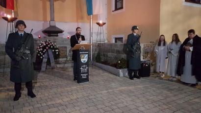 Bild: gi
Bürgermeister Armin Bulenda rief dazu auf, aus der Vergangenheit zu lernen. Die Ereignisse in der Ukraine haben das verdeutlicht.