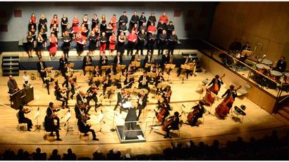 Bild: Kunz
"Singing Witt" tritt zusammen mit den Hofer Symphonikern auf und stellt das neue Lied vor.