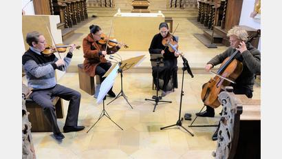 Bild: do
Das berühmte "Minguet-Quartett" spielt am Volkstrauertag in der Klosterkirche Mozarts Requiem.