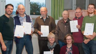 Bild: Georg Wallisch/exb
Das sind die Geehrten beim Imkerverein Weiden