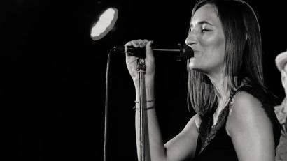 Bild: Laden/exb
Diana Laden singt Soul im Atelier Teufelsbäck.