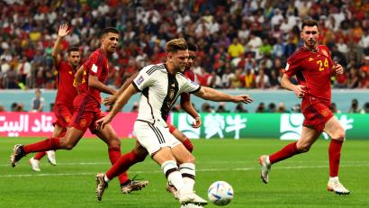 Bild: Christian Charisius/dpa
Deutschlands Niclas Füllkrug trifft zum 1-1.