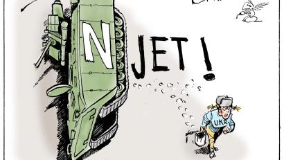 Bild: Jürgen Tomicek
Jürgen Tomiceks Kriegskarikaturen