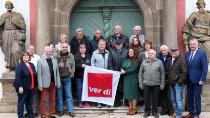 Bild: lep
Die Stütze der Gewerkschaft sind Jubilare, die Verdi seit 65, 60, 50, 40 und 25 Jahren die Treue halten. Diese wurden nun geehrt.