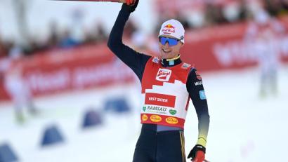 Bild: Andreas Schaad/AP/dpa
Vinzenz Geiger siegte in Ramsau.