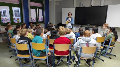 Bild: Grundschule Nabburg/exb
Einen ganzen Schultag lang stand das Lesen an der Grund-und Mittelschule Nabburg im Mittelpunkt.