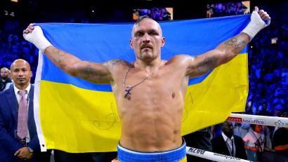 Bild: Nick Potts/PA Wire/dpa
Kämpft gegen Tyson Fury um die Schwergewichtskrone: Oleksandr Usyk.
