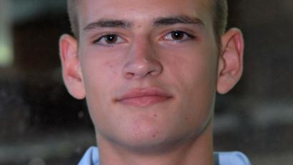 Archivbild: Gebert
Adrian Klein von den Blue Devils Weiden.