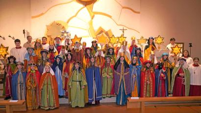Bild: fvo
Die Sternsinger der Pfarrei St. Sebastian Waldthurn.