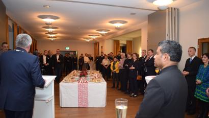 Bild: bnr
Viele Vertreter von Behörden, Verbänden, Organisationen und Vereinen waren der Einladung der Stadt Pfreimd und der beiden Kirchen zum Neujahrsempfang gefolgt.