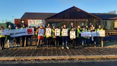 Bild: Kathrin Birner
Am Montag streikten die Zivilbeschäftigten der US-Armee schon in Grafenwöhr.