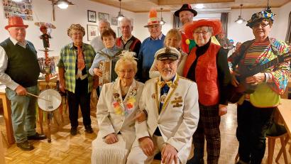 Bild: Böhm/exb
Beim Musikanten-Fasching traten die Musiker und Sänger in Kostümen auf.